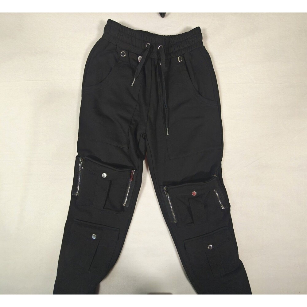Maniere De Voir Cargo Sweatpants – Size Small – Zip Front Pockets – Gently Used